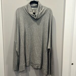 Gray Cowl Neck Sweater
